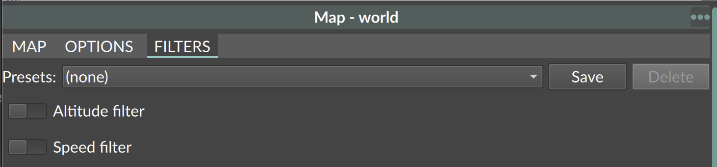 Preset filters